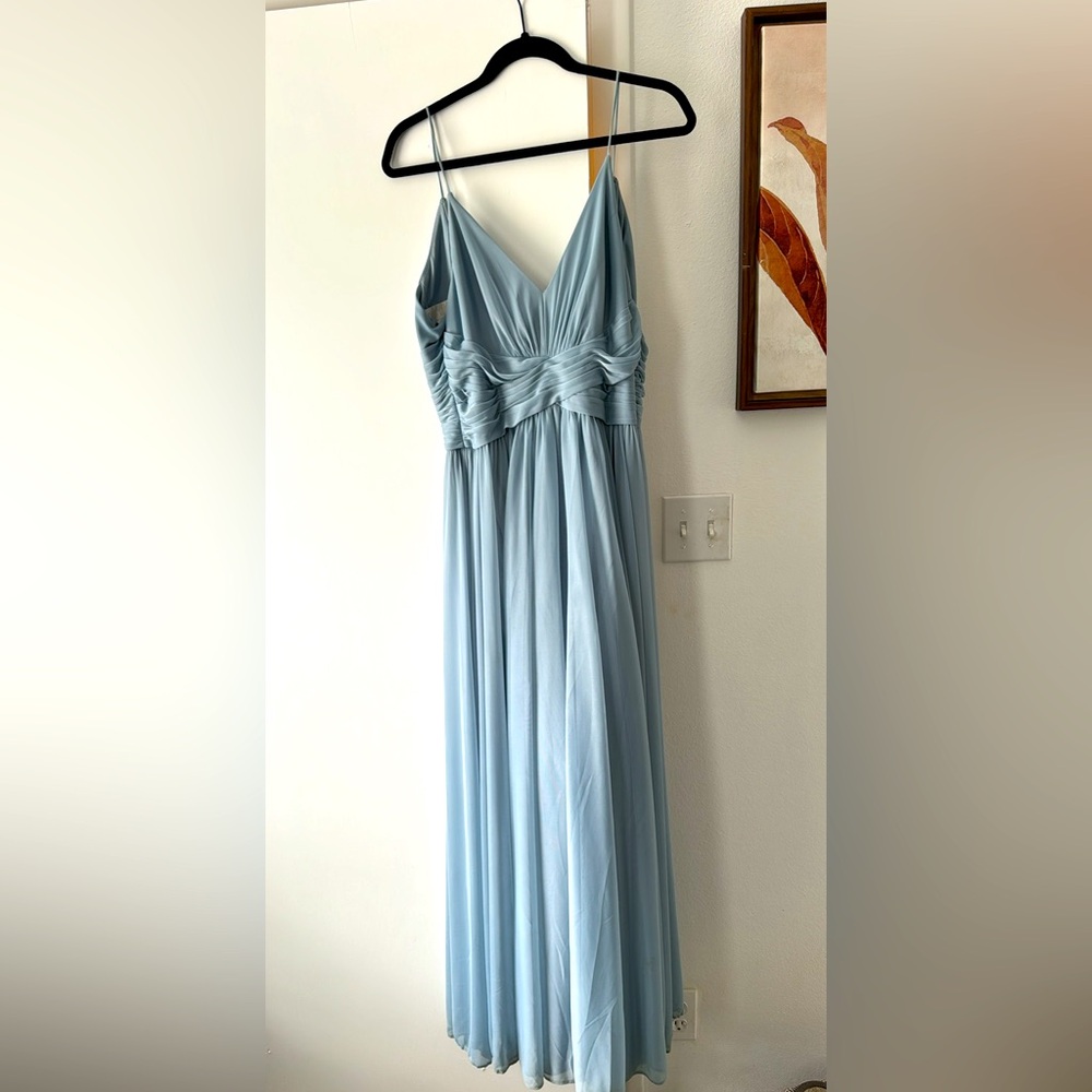 Dusty Blue Bridesmaids Dress